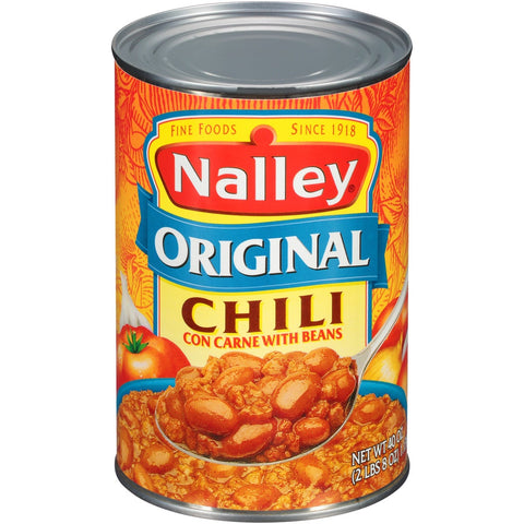 Nalley Original Chili Con Carne with Beans, 40 Ounce -- 12 per case.