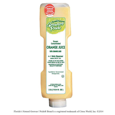 Growers Pride Orange Juice, 3.5 Liter -- 4 per case.