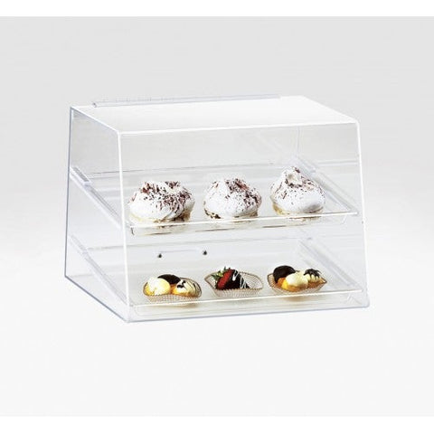 CalMil 2 Tray Display Cabinet, 15 x 13 x 11 inch.