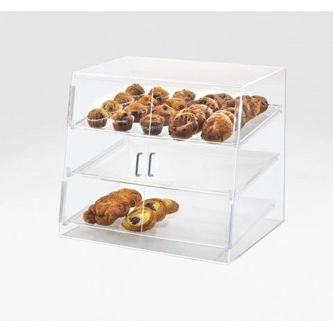 CalMil 3 Tray Display Cabinet, 26 1/2 x 22 1/2 x 23 1/2 inch.