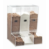 CalMil Acrylic Multiple Verticle Bin, 13 x 12 x 16 1/2 inch.