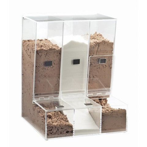CalMil Acrylic Multiple Verticle Bin, 13 x 12 x 16 1/2 inch.