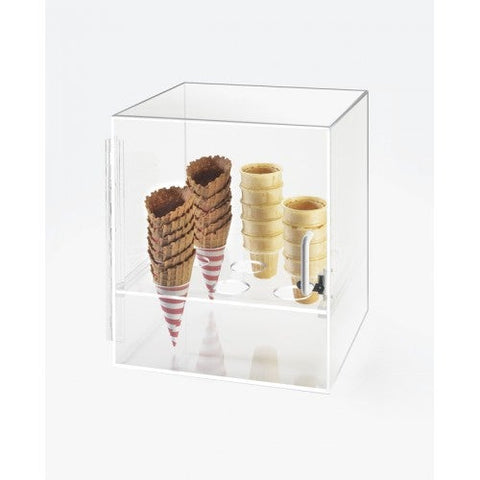 CalMil Cone Display Cabinet, 12 x 12 x 15 inch.