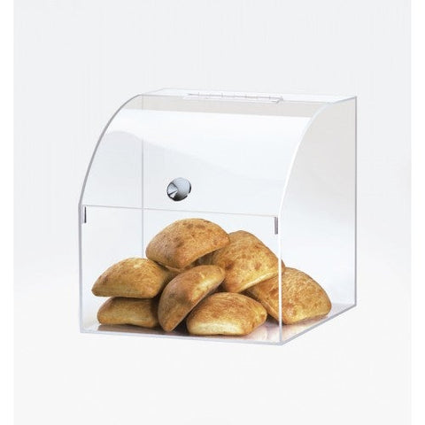 CalMil Curved Top Opening Bin, 12 1/2 x 12 1/2 x 12 1/2 inch.