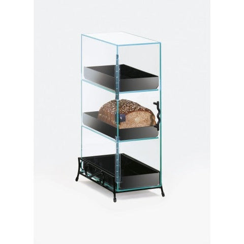 CalMil Three Level Bread Box Black.
