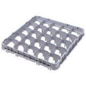 Soft Gray Cambro 16 Compartment Full Size Half Drop Stemware Extender Only, 19 5/8 x 19 5/8 x 2 inch -- 12 per case.