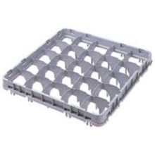 Soft Gray Cambro 16 Compartment Full Size Half Drop Stemware Extender Only, 19 5/8 x 19 5/8 x 2 inch -- 12 per case.