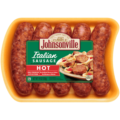 Johnsonville® SAUSAGE ITALIAN HOT & SERVE 4:1 LB
