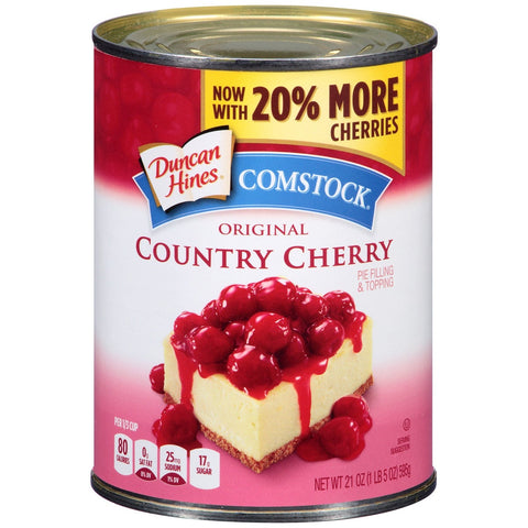 Comstock Original Country Cheery Pie Filling, 21 Ounce -- 12 per case.