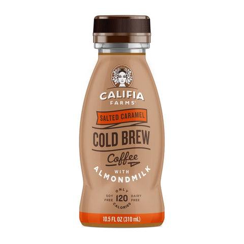 Califia Farms Salted Caramel Iced Coffee with Almond Milk, 10.5 Fluid Ounce -- 8 per case