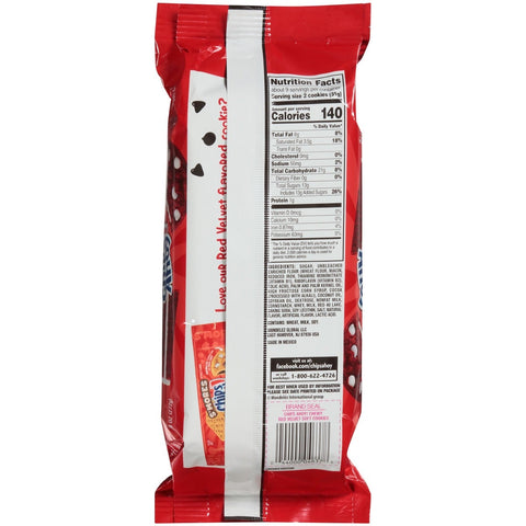 Chips Ahoy Red Velvet Soft Cookies, 9.6 Ounce -- 12 per case.