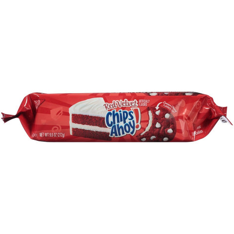 Chips Ahoy Red Velvet Soft Cookies, 9.6 Ounce -- 12 per case.
