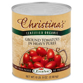 Christinas Certified Organic Ground Tomatoes in Extra Heavy Puree, 105 Ounce -- 6 per case.
