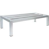 Aluminum Dunnage Rack 4 Legs Size: 20 x 48 x 8 inch.