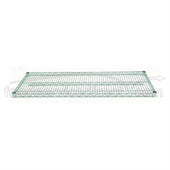 Spec-Line Green Epoxy Wire Shelf, 21 x 72 inch.