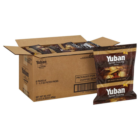 Yuban Special Delivery Office Coffee - 1.2 oz. pack, 42 packs per case