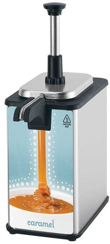 Server Single EZ-Topper Tall Dual Pouch Topping Warmer with Heated Spout, 17 3/8 x 6 x 9 5/8 inch