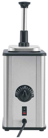 Server Single EZ-Topper Tall Dual Pouch Topping Warmer with Heated Spout, 17 3/8 x 6 x 9 5/8 inch