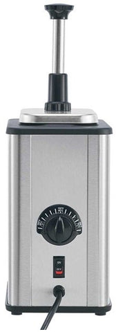 Server Single EZ-Topper Tall Dual Pouch Topping Warmer with Heated Spout, 17 3/8 x 6 x 9 5/8 inch