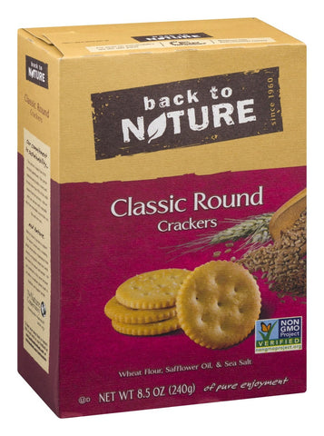 Back to Nature Classic Round Cracker, 8.5 Ounce -- 6 per case