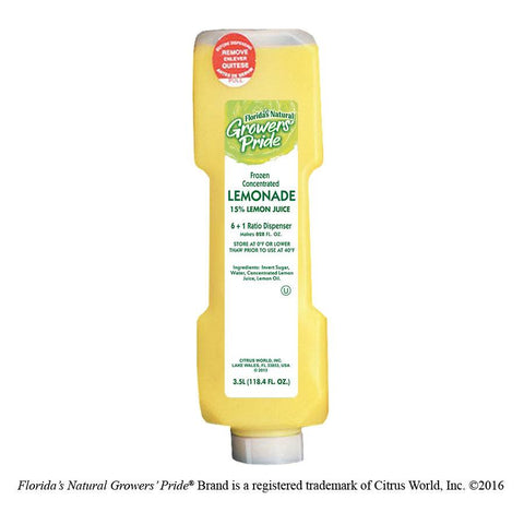 Growers Pride Lemonade Juice, 3.5 Liter -- 3 per case.