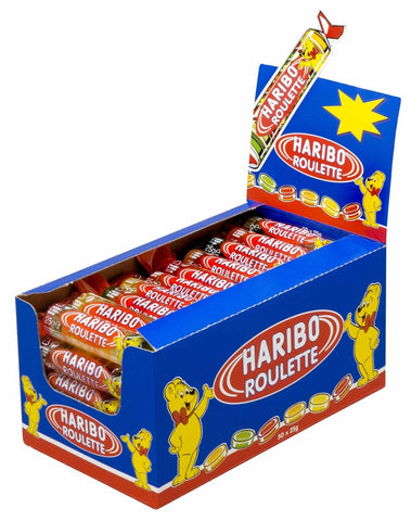 Haribo Roulette Gummy Candy, 0.88 Ounce -- 432 per case.