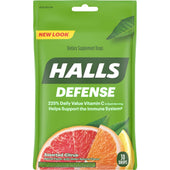 Halls Defense Assorted Citrus - 30 count bag, 48 per case
