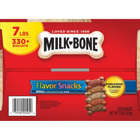 Milk Bone Flavor Snacks for Small Dogs, 7 Pound.