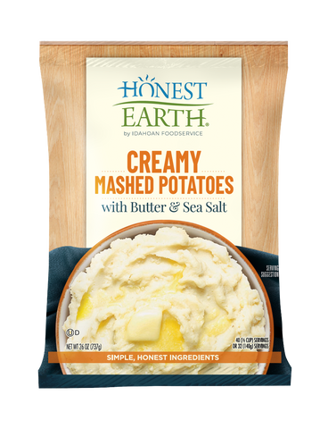 Honest Earth® Creamy Mashed Potatoes with Butter & Sea Salt, 8/26 oz. pchs
