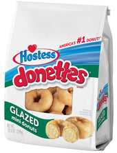 Hostess Donettes Glazed Mini Donut, 10.5 Ounce -- 6 per case.
