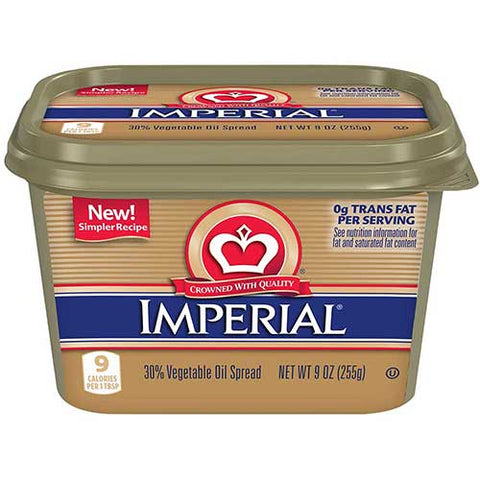 Imperial Vegetable Oil Spread, 9 Ounce -- 18 per case.