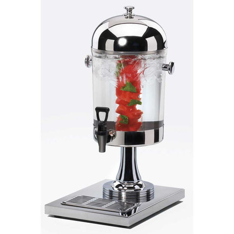 Cal Mil Stainless Steel Beverage Dispenser with Infusion Chamber, 10 x 14 x 23 inch.