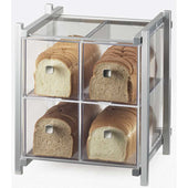Cal Mil Silver One by One 4 Drawer Acrylic Bread Case, 14 x 14.75 x 15.625 inch.