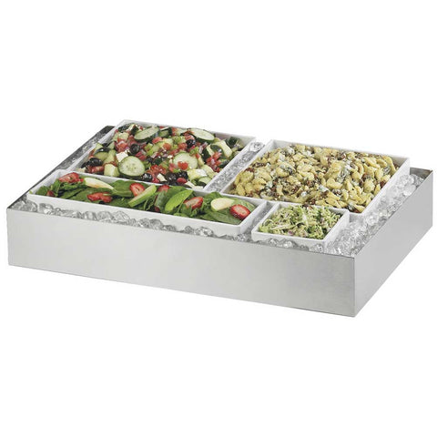 Cal Mil Stainless Steel Salad Bar Ice Housing, 16 x 24 x 4.25 inch.