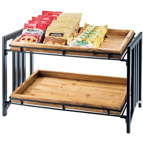 Cal Mil Mission 2 Tier Stand, 23 x 13 x 15 inch.