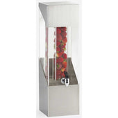 Cal Mil Square Stainless Steel Beverage Dispenser with Infusion Chamber, 7.25 x 9.5 x 24.5 inch.