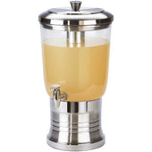 Cal Mil Round Stainless Steel Beverage Dispenser, 3 Gallon.