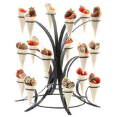 Cal Mil Black Multi Tier Cone Display, 20 x 20.5 inch.
