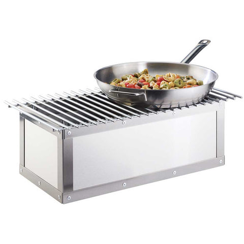 Cal Mil Urban Stainless Steel Chafer Alternative, 21.875 x 7.5 x 9.5 inch.