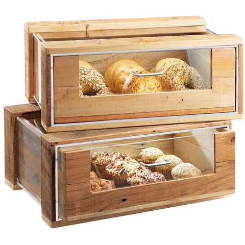 Cal Mil Madera Pastry Drawer Case, 24 x 11.75 x 8 inch.