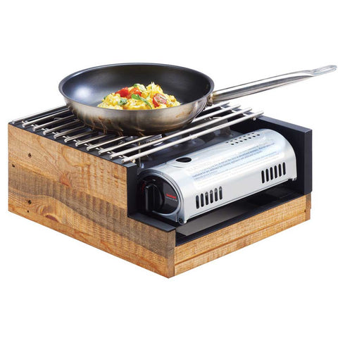 Cal Mil Madera Butane Burner Stove Frame, 12.75 x 14.75 x 6.5 inch.
