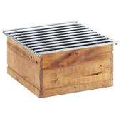 Cal Mil Madera Chafer Alternative, 10 x 10 x 5.5 inch.