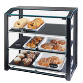 Cal Mil Small Black Grand Bakery Case, 20 x 15.5 x 21 inch.