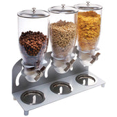 Cal Mil 3 Cylinder Cereal Dispenser, 18.5 x 6 x 17.75 inch.