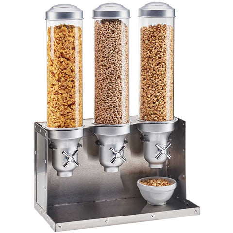 Cal Mil Urban 3 Section Cereal Dispenser, 18.25 x 10.25 x 27 inch.