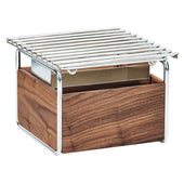 Cal Mil Chrome Mid Century Chafer Alternative, 12 x 12 x 7.25 inch.