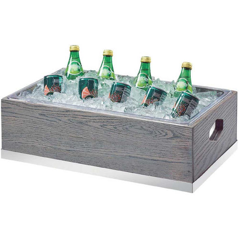 Cal Mil Oak Ashwood Gray Ice Housing, 21.25 x 13.25 x 7 inch.