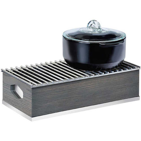 Cal Mil Oak Ashwood Gray Chafer Alternative, 19.5 x 10 x 5.5 inch.