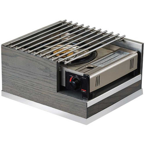 Cal Mil Oak Ashwood Gray Butane Stove Frame, 12 x 14 x 7.5 inch.