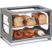 Cal Mil Oak Ashwood Gray 4 Section Bread Display, 20 x 13.5 x 15 inch.